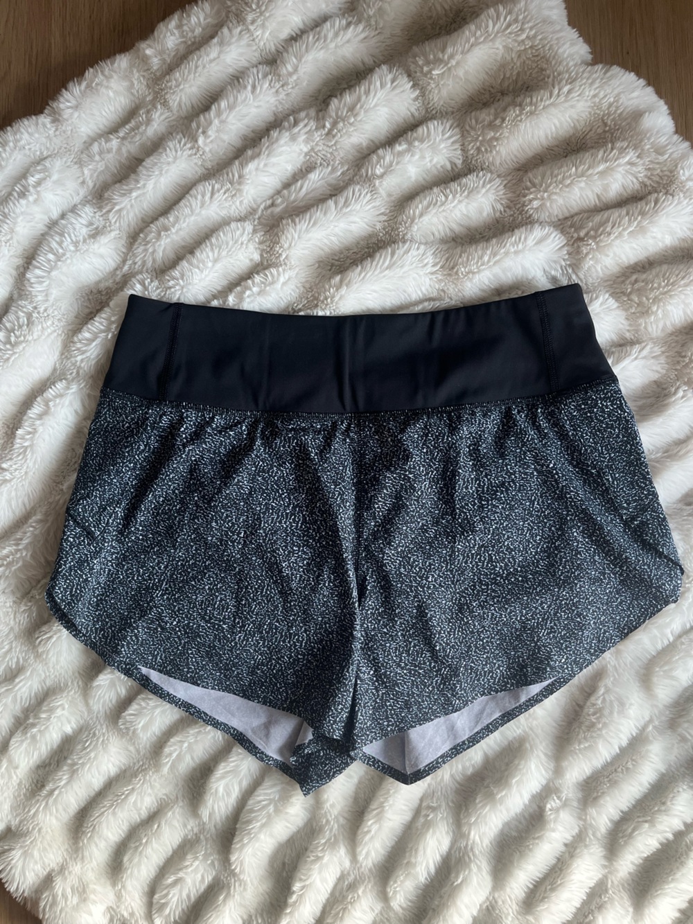 Athleta Black Running Shorts with Wide Waistband